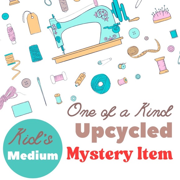 Mystery Box One of a Kind Upcycled Item Kids Medium 7 / 8 Boys Girls Unique Fun - Picture 1 of 1